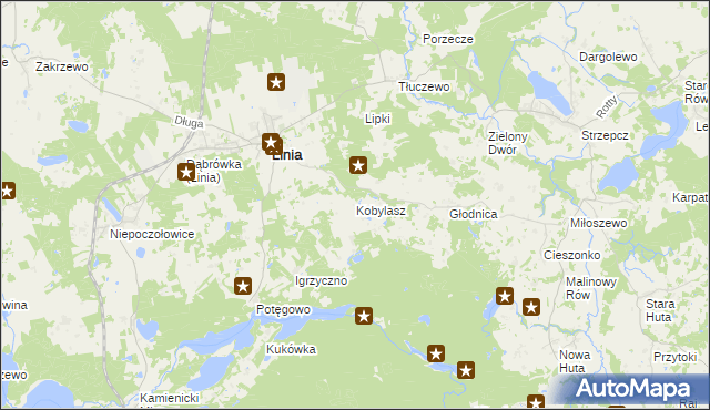 mapa Kobylasz, Kobylasz na mapie Targeo