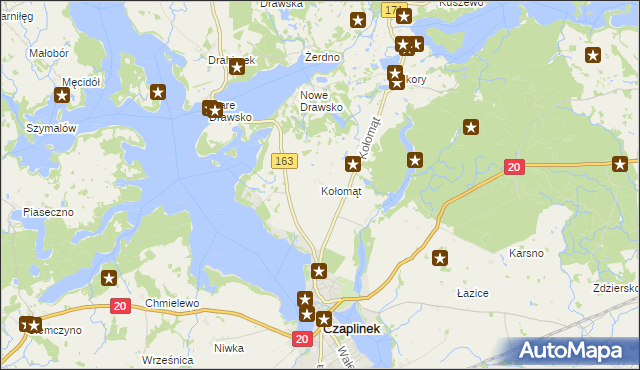 mapa Kołomąt, Kołomąt na mapie Targeo