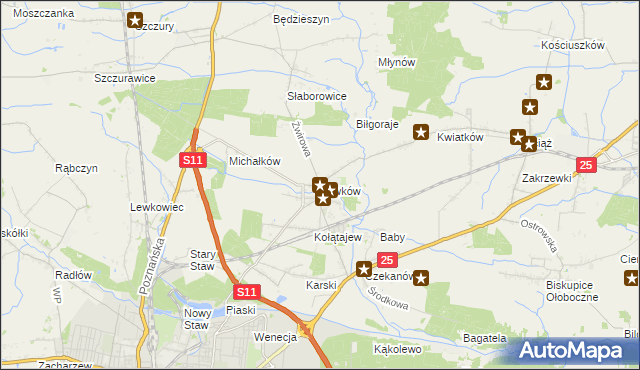 mapa Lewków, Lewków na mapie Targeo