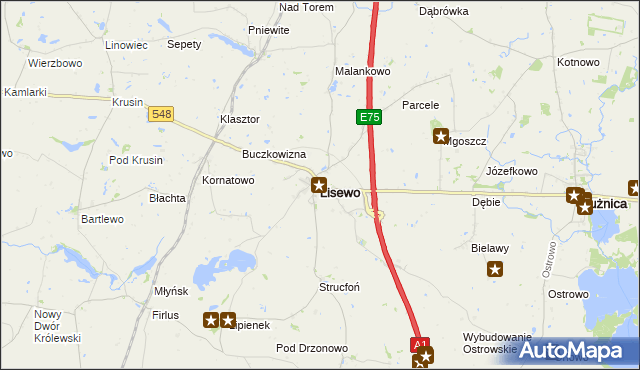mapa Lisewo powiat chełmiński, Lisewo powiat chełmiński na mapie Targeo