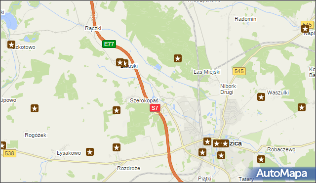 mapa Litwinki gmina Nidzica, Litwinki gmina Nidzica na mapie Targeo