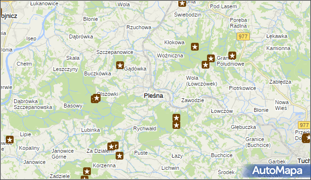 mapa Łowczówek, Łowczówek na mapie Targeo