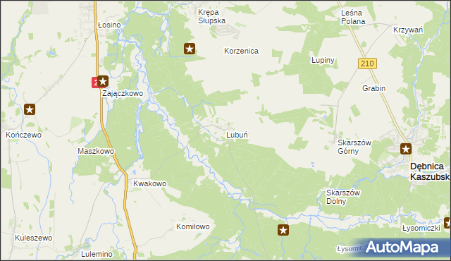 mapa Lubuń, Lubuń na mapie Targeo