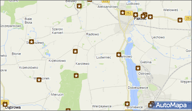 mapa Ludwiniec, Ludwiniec na mapie Targeo