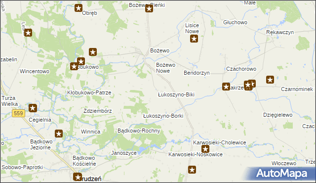 mapa Łukoszyno-Biki, Łukoszyno-Biki na mapie Targeo