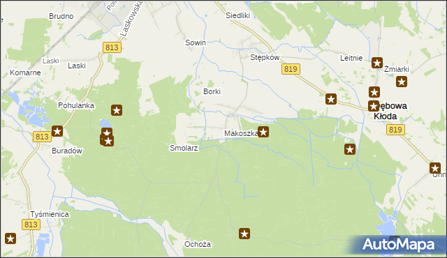 mapa Makoszka, Makoszka na mapie Targeo