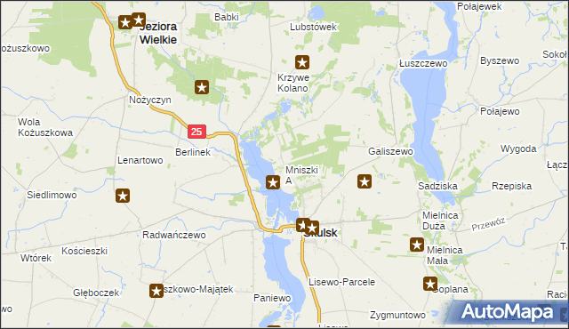 mapa Mniszki A, Mniszki A na mapie Targeo