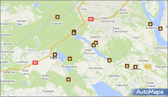 mapa Nowe Rumunki, Nowe Rumunki na mapie Targeo