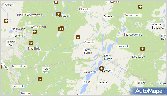 mapa Nowy Sumin, Nowy Sumin na mapie Targeo