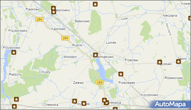 mapa Pamiątkowo, Pamiątkowo na mapie Targeo