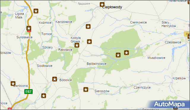 mapa Piotrowice Polskie, Piotrowice Polskie na mapie Targeo