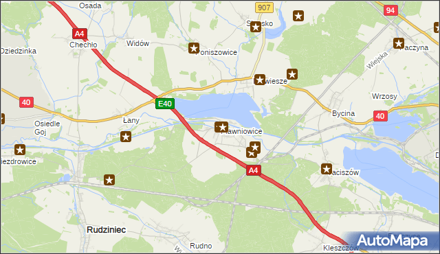 mapa Pławniowice, Pławniowice na mapie Targeo