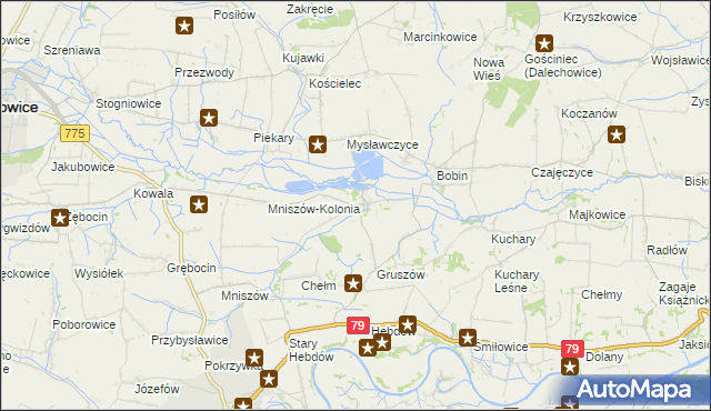 mapa Pławowice, Pławowice na mapie Targeo