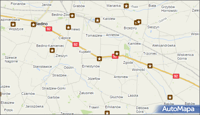 mapa Plecka Dąbrowa, Plecka Dąbrowa na mapie Targeo