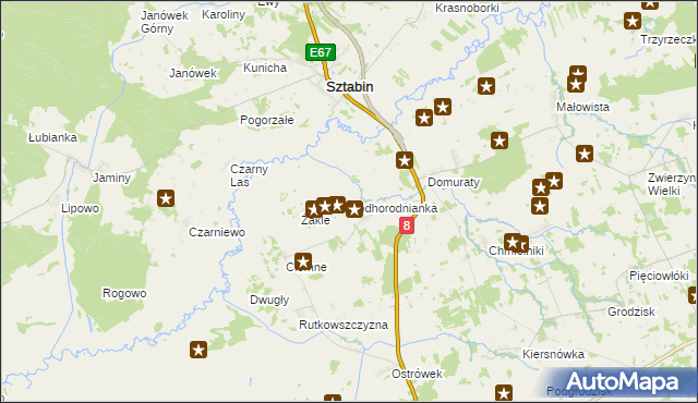 mapa Podhorodnianka, Podhorodnianka na mapie Targeo