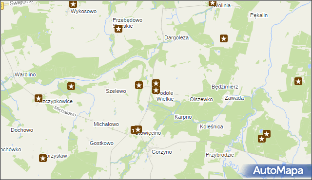 mapa Podole Wielkie, Podole Wielkie na mapie Targeo