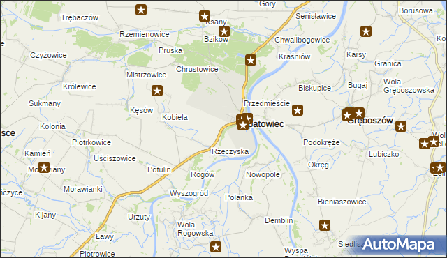 mapa Podskale gmina Opatowiec, Podskale gmina Opatowiec na mapie Targeo