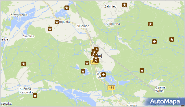 mapa Pokój powiat namysłowski, Pokój powiat namysłowski na mapie Targeo