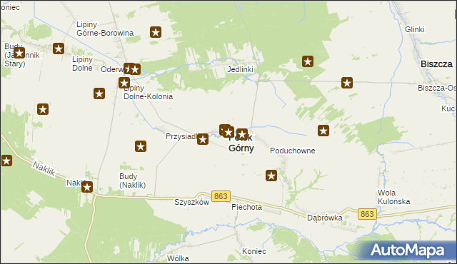 mapa Potok Górny, Potok Górny na mapie Targeo