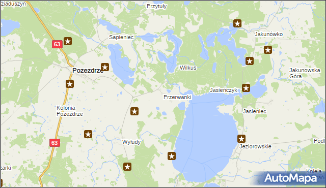 mapa Przerwanki, Przerwanki na mapie Targeo