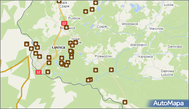mapa Przewoźniki, Przewoźniki na mapie Targeo