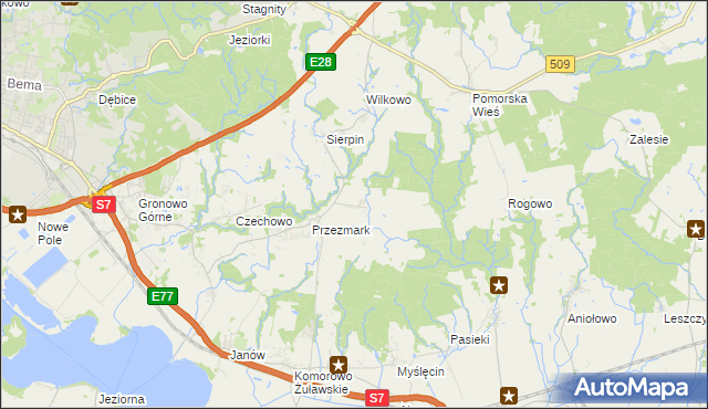 mapa Przezmark-Osiedle, Przezmark-Osiedle na mapie Targeo