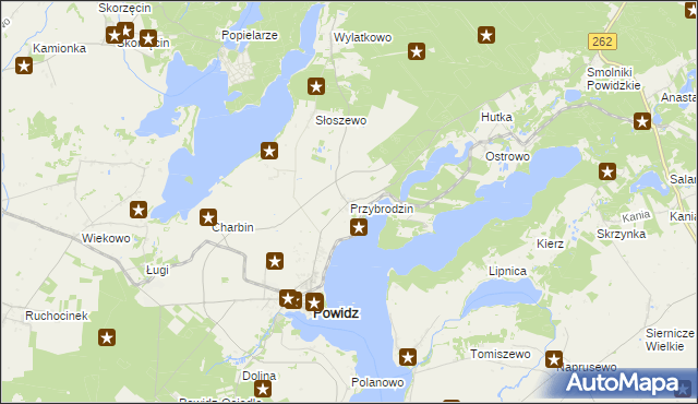 mapa Przybrodzin, Przybrodzin na mapie Targeo