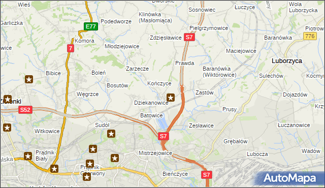 mapa Raciborowice gmina Michałowice, Raciborowice gmina Michałowice na mapie Targeo