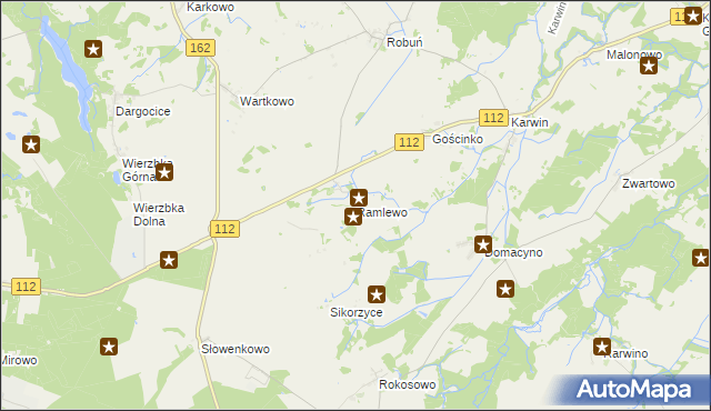 mapa Ramlewo, Ramlewo na mapie Targeo