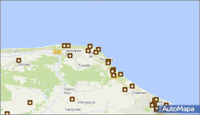 mapa Rozewie, Rozewie na mapie Targeo