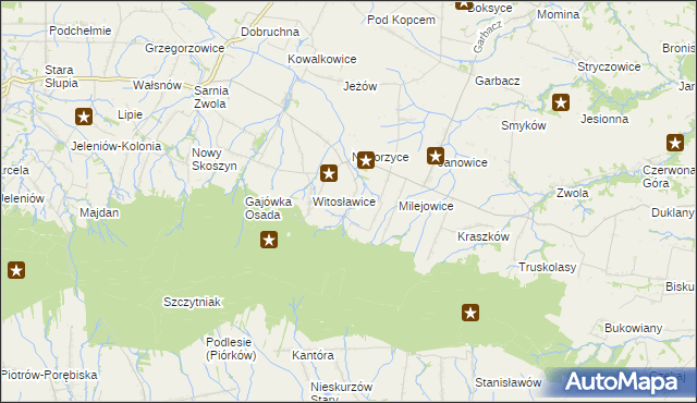 mapa Roztylice, Roztylice na mapie Targeo