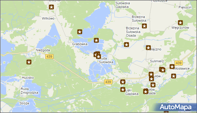 mapa Ruda Sułowska, Ruda Sułowska na mapie Targeo