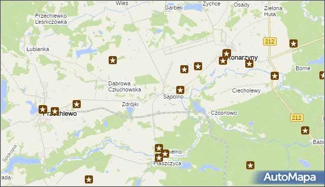 mapa Sąpolno, Sąpolno na mapie Targeo