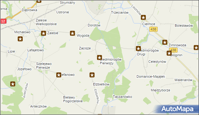 mapa Siedmiorogów Pierwszy, Siedmiorogów Pierwszy na mapie Targeo