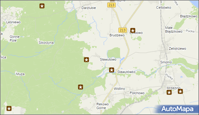 mapa Sławutowo, Sławutowo na mapie Targeo