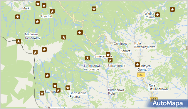 mapa Śmietanowa, Śmietanowa na mapie Targeo