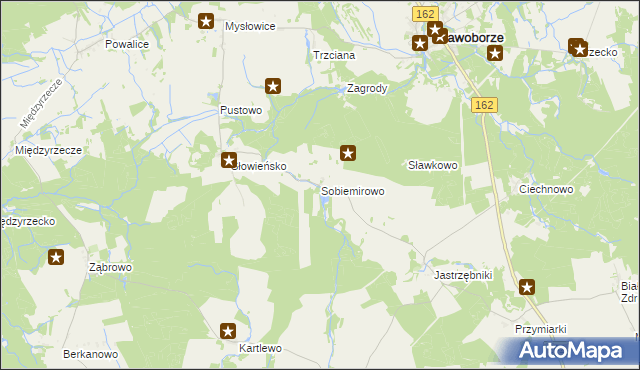 mapa Sobiemirowo, Sobiemirowo na mapie Targeo
