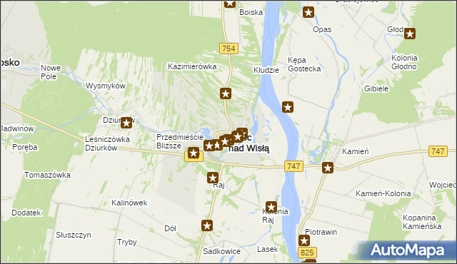 mapa Solec nad Wisłą, Solec nad Wisłą na mapie Targeo