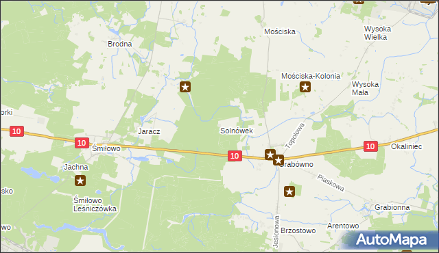 mapa Solnówek, Solnówek na mapie Targeo
