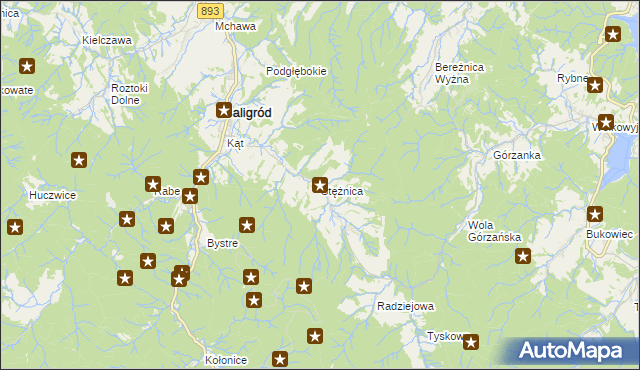 mapa Stężnica, Stężnica na mapie Targeo