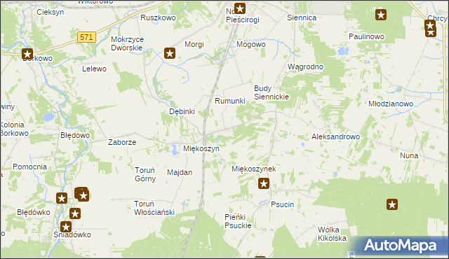 mapa Studzianki gmina Nasielsk, Studzianki gmina Nasielsk na mapie Targeo