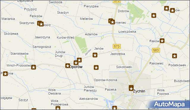 mapa Świechów, Świechów na mapie Targeo