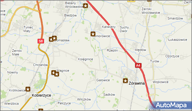 mapa Szukalice, Szukalice na mapie Targeo