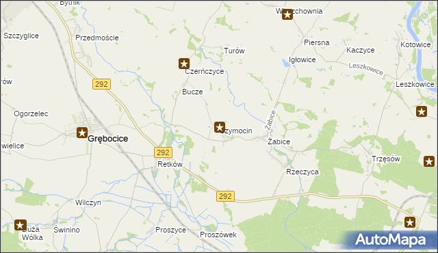 mapa Szymocin, Szymocin na mapie Targeo