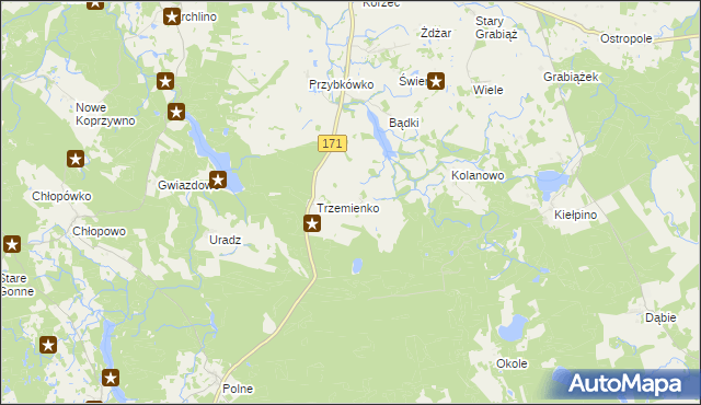 mapa Tarmno, Tarmno na mapie Targeo