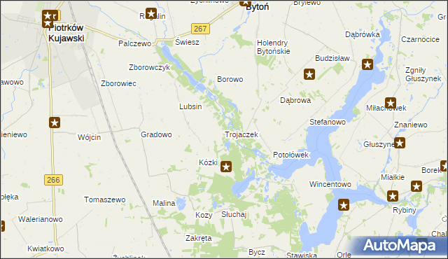 mapa Trojaczek, Trojaczek na mapie Targeo