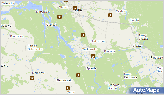 mapa Wałkowiska, Wałkowiska na mapie Targeo