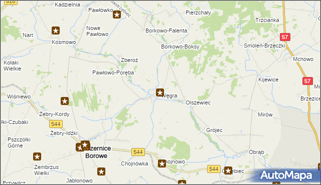mapa Węgra, Węgra na mapie Targeo