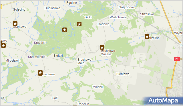 mapa Wierzbięcin gmina Słupsk, Wierzbięcin gmina Słupsk na mapie Targeo