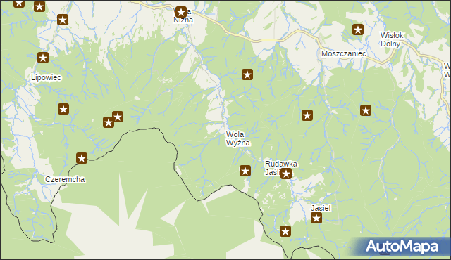 mapa Wola Wyżna, Wola Wyżna na mapie Targeo